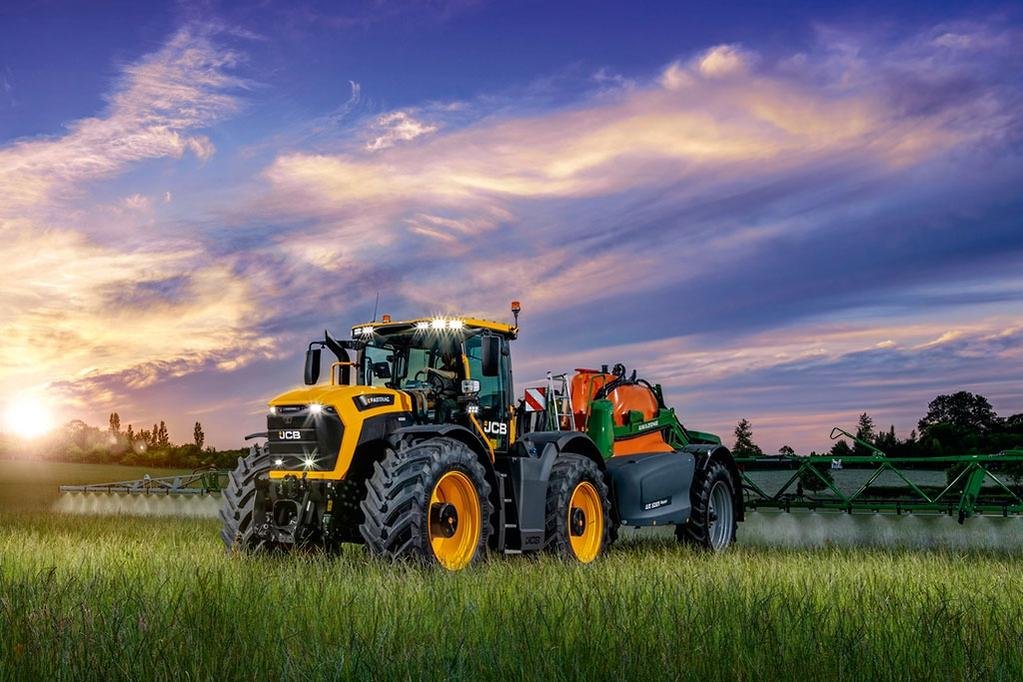 Tractor in farm field